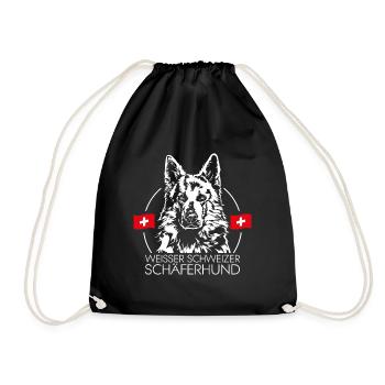 CHIEN DE BERGER SUISSE BLANC Chien Wilsigns - Sac de sport léger - noir - Devant