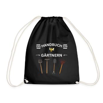 Gardening Manual Garden Flowers Gardening - Drawstring Bag - black - Front