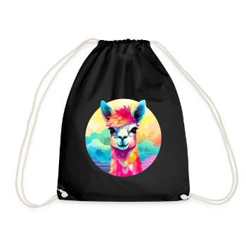 Lama sucré - Sac de sport léger - noir - Devant