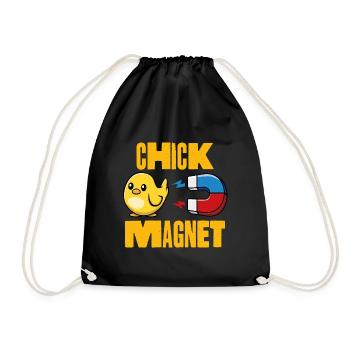 Kükenmagnet - Turnbeutel - Schwarz - Vorne
