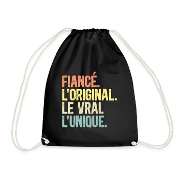 Fiancé L'Original Le Vrai L'Unique Homme Fiancé - Sac de sport léger - noir - Devant