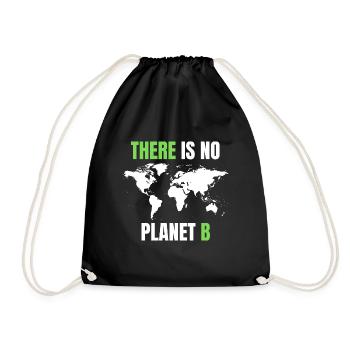 Environnement No Planet B - Sac de sport léger - noir - Devant