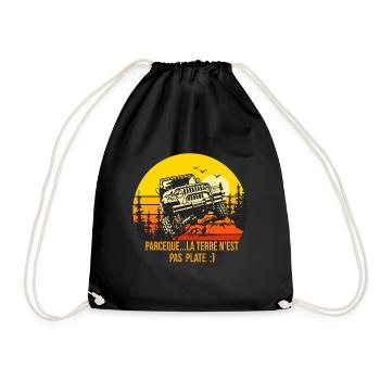 4X4 rétro rando 4X4 - Sac de sport léger - noir - Devant