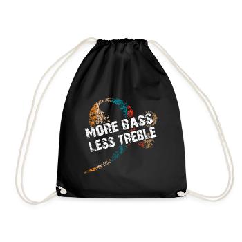 Plus Bass Please Clé de fa pour bassistes - Sac de sport léger - noir - Devant
