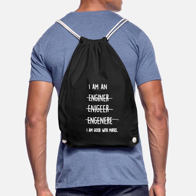 Funny engineer student math physics gift Drawstring Bag