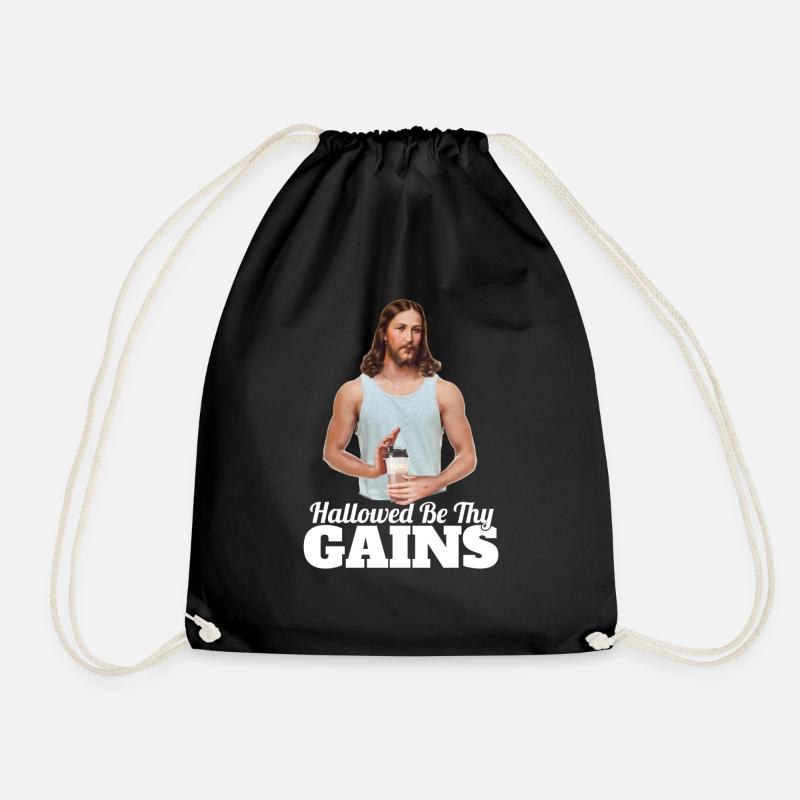 Que tes gains soient sanctifiés - Sac de sport léger - noir