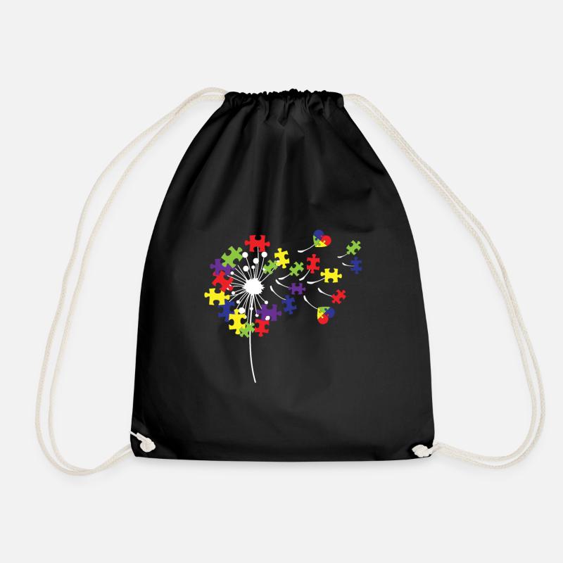 Fleur d'autisme - Sac de sport léger - noir