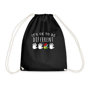 Autism Hand Autism Gift - Sac de sport léger - noir - Devant