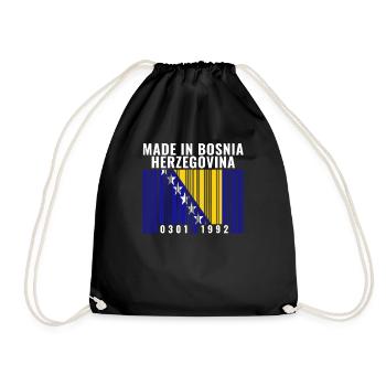 Bosnia and Herzegovina Heritage Bosnia and - Drawstring Bag - black - Front