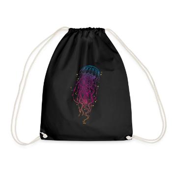 Méduse-boîte - Sac de sport léger - noir - Devant