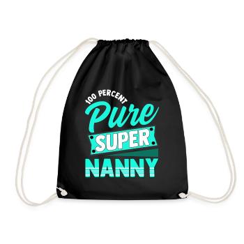 100% Super Super Nanny - Sac de sport léger - noir - Devant