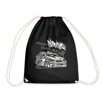 Drift Auto Tuning - Fährste quer siehste mehr! - Turnbeutel - Schwarz - Vorne