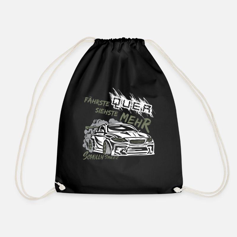 Drift Auto Tuning - Fährste quer siehste mehr! - Turnbeutel - Schwarz