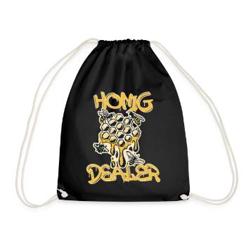 Marchand de miel - Sac de sport léger - noir - Devant