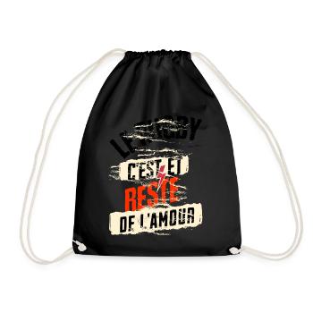 le rugby c'est, et reste de l'amour - Sac de sport léger - noir - Devant