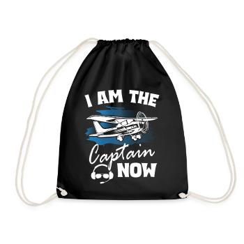 I Am The Captain Now - Drawstring Bag - black - Front