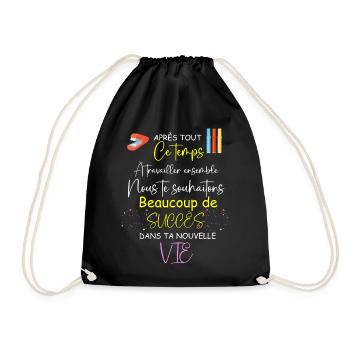 Collègue De Travail Départ Succès Nouvelle Vie - Sac de sport léger - noir - Devant