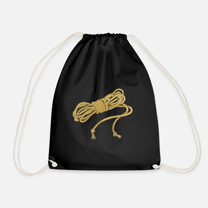 Rope - Drawstring Bag - black
