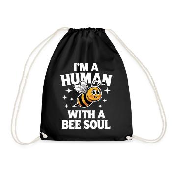 abeille abeille apicultrice abeille abeille - Sac de sport léger - noir - Devant