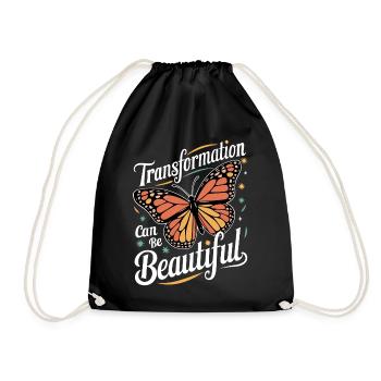Butterfly Monarch Butterfly Colorful Butterflies - Drawstring Bag - black - Front