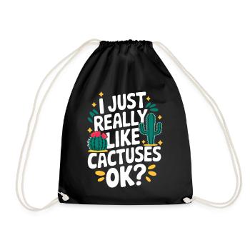 Cactus Cactus Plante du désert - Sac de sport léger - noir - Devant