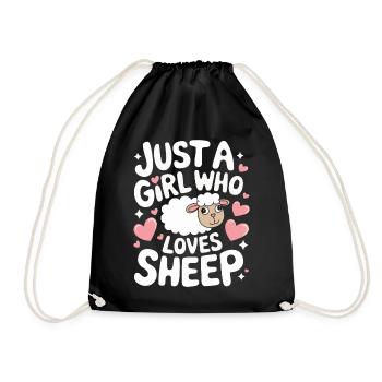 Sheep Sheep Farmer Lamb Farmer - Drawstring Bag - black - Front