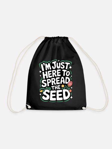Gardener Garden Plants Gardening - Drawstring Bag - black