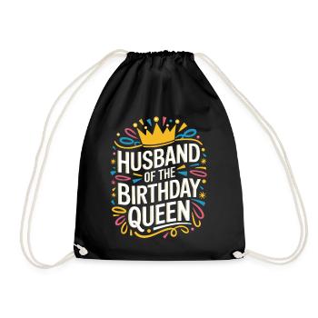 Husband, Spouse, Family, Wedding - Drawstring Bag - black - Front