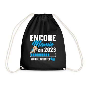 Encore Mamie En 2023 Cadeau Future Grand-mère - Sac de sport léger - noir - Devant