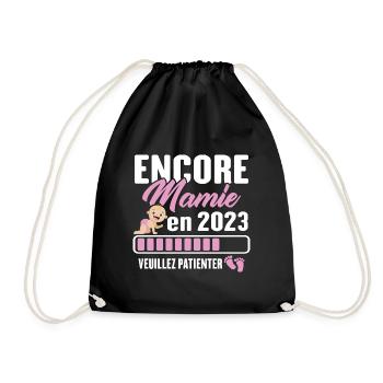 Encore Mamie En 2023 Cadeau Future Grand-mère - Sac de sport léger - noir - Devant