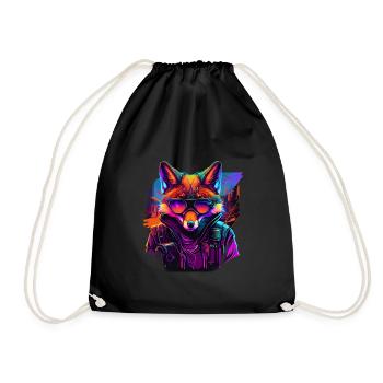 Creative Robber Fox Design Fox Lovers - Sac de sport léger - noir - Devant