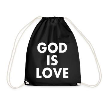 God is good - Drawstring Bag - black - Front