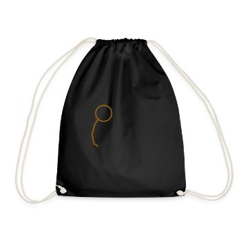 Monocle Sir Nobility nobleman - Drawstring Bag - black - Front