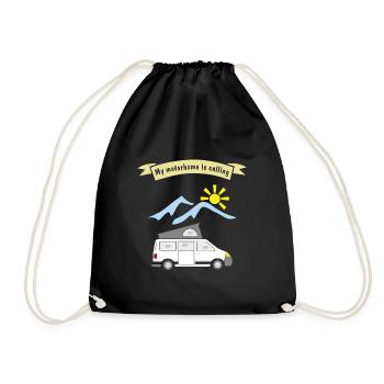 le camping-car appelle - Sac de sport léger - noir - Devant