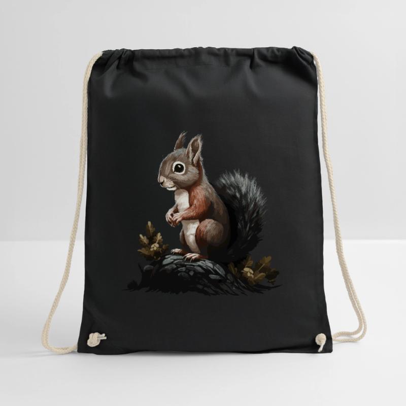 Squirrels Forest Tree Squirrels Squirrels Drawstring Bag