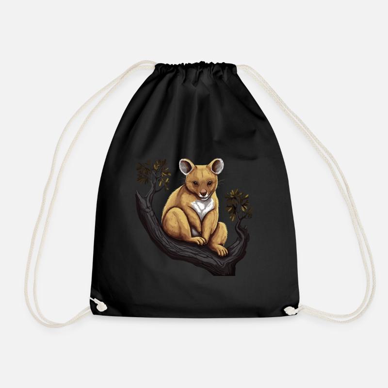 Baumkänguru Baby Känguru Beuteltier Kangaroo - Turnbeutel - Schwarz