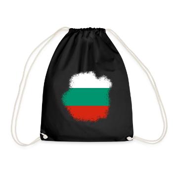 Bulgaria Flag Bulgarian Flag Golden Sands - Drawstring Bag - black - Front