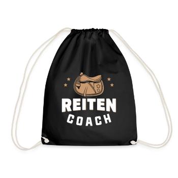 Reitcoach - Turnbeutel - Schwarz - Vorne