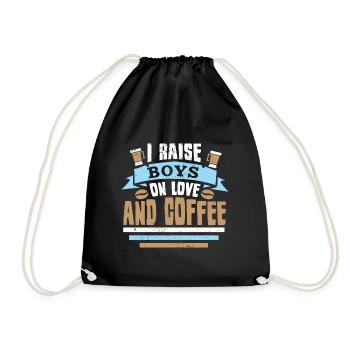 Coffee Espresso Morning Coffee Drinker Americano - Drawstring Bag - black - Front