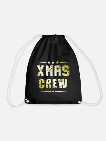 Xmas Crew - Turnbeutel - Schwarz