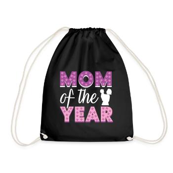 Mother's Day Mom Mom Mom - Drawstring Bag - black - Front