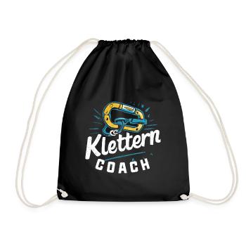 Klettern-Karabiner-Coach - Turnbeutel - Schwarz - Vorne