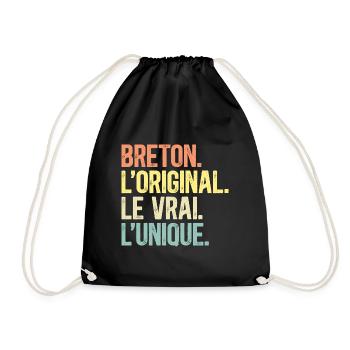 Breton L'Original Le Vrai L'Unique Homme Breton - Sac de sport léger - noir - Devant