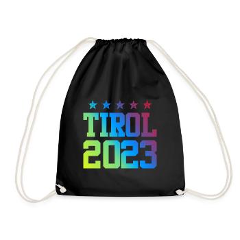Tyrol 2023 - Drawstring Bag - black - Front