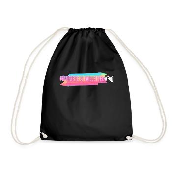 feministe a paillettes - Sac de sport léger - noir - Devant
