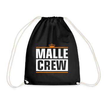 Malle Crew - Turnbeutel - Schwarz - Vorne