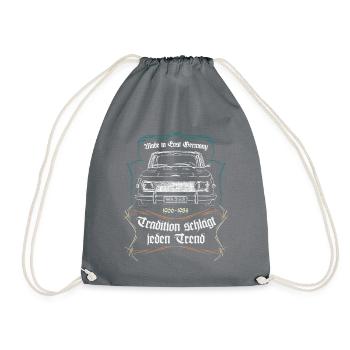 Oldtimer DDR W 353 Retro Tuning Low #lowddr - Turnbeutel - Grau - Vorne