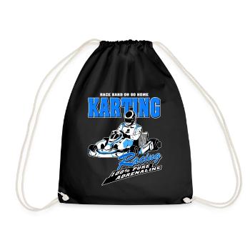 GoKart - Kartsport - Kart - Go Kart - Sac de sport léger - noir - Devant
