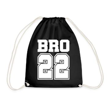 Brother 2022 Future Big Brother Gift Idea - Drawstring Bag - black - Front