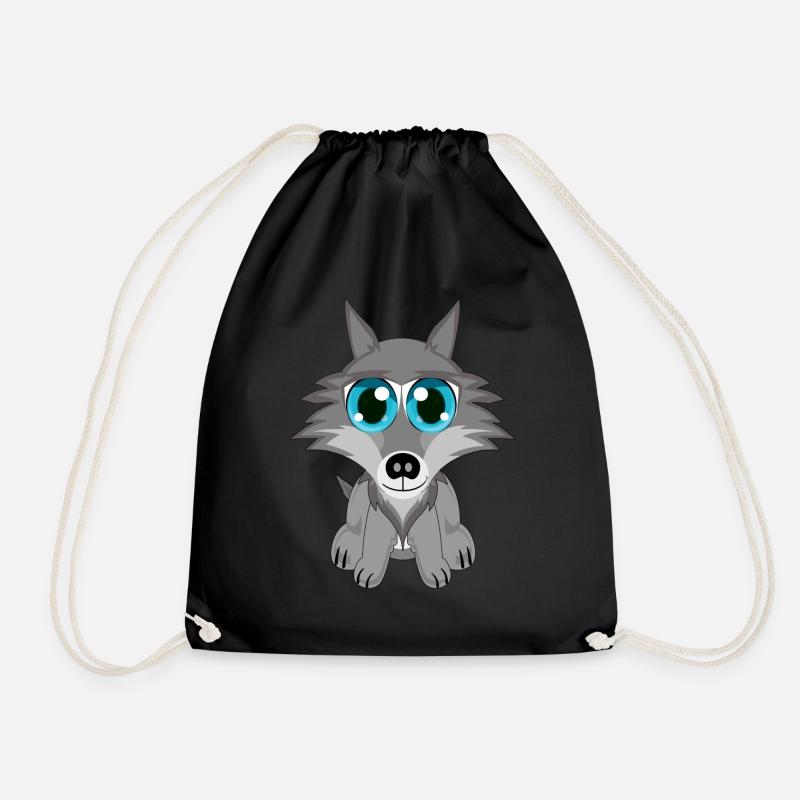 Süßer Baby Wolf - Turnbeutel - Schwarz
